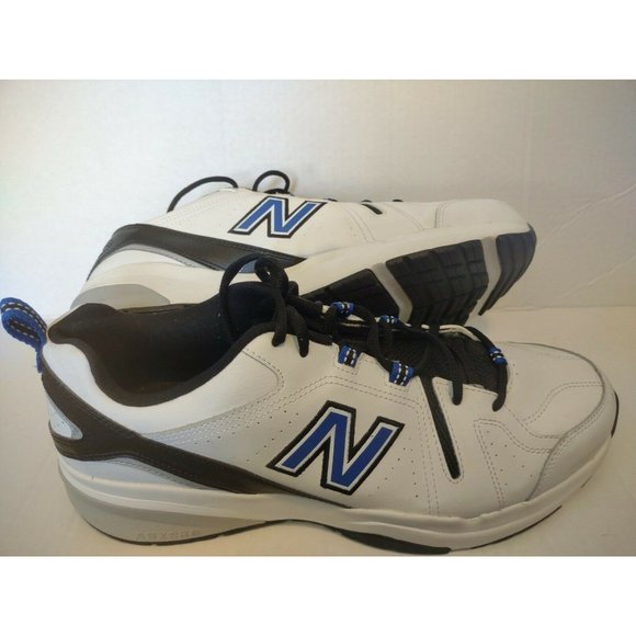 New Balance Men\'s US 12.5 XW 608v5 Training Shoes White/Royal/Black MX608WR5